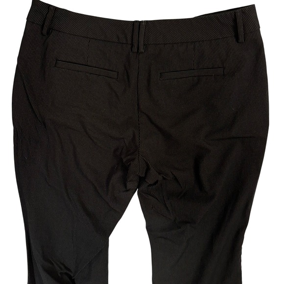 New York & Company Womans sz 8 Petite Black Pinstripe Career Dress Pants - Picture 8 of 8